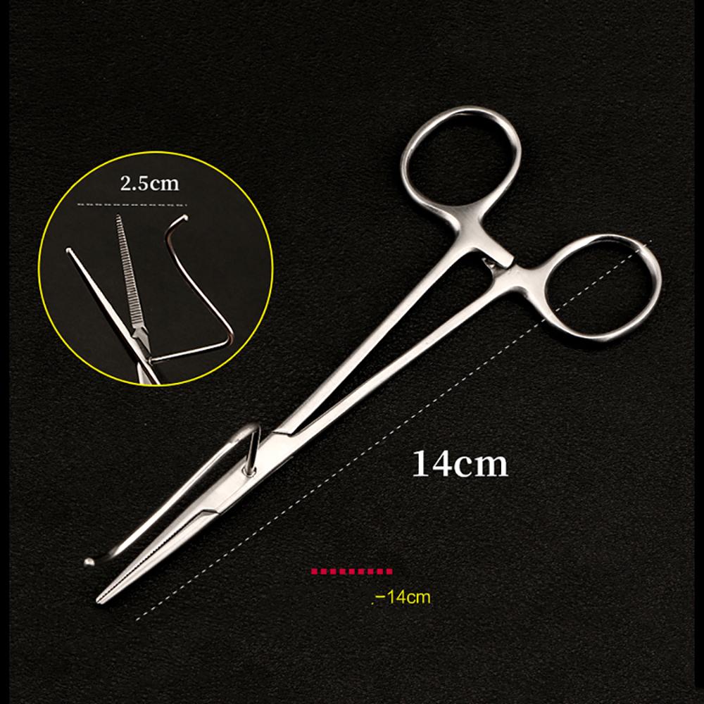 Pince de stérilisation professionnelle pour chien, 1 pièce, en acier inoxydable, 14cm 16cm, écarteur d&#39;ovaires, fournitures de clinique: 14cm