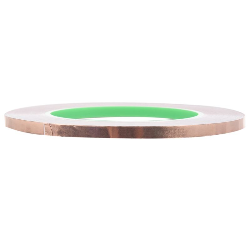 Nastro di lamina di rame con adesivo conduttivo (6mm X 33 metri)-artigianato, vetro colorato, saldatura, riparazioni elettriche, messa a terra, EM
