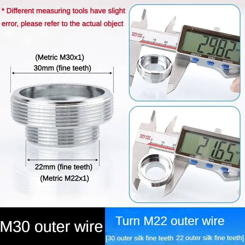 Kranadapter 24 omdreining 16 18 20 22 24 26 28 30 32mm innvendig og utvendig fintannet krankonverteringsgjengetilbehør: Blå