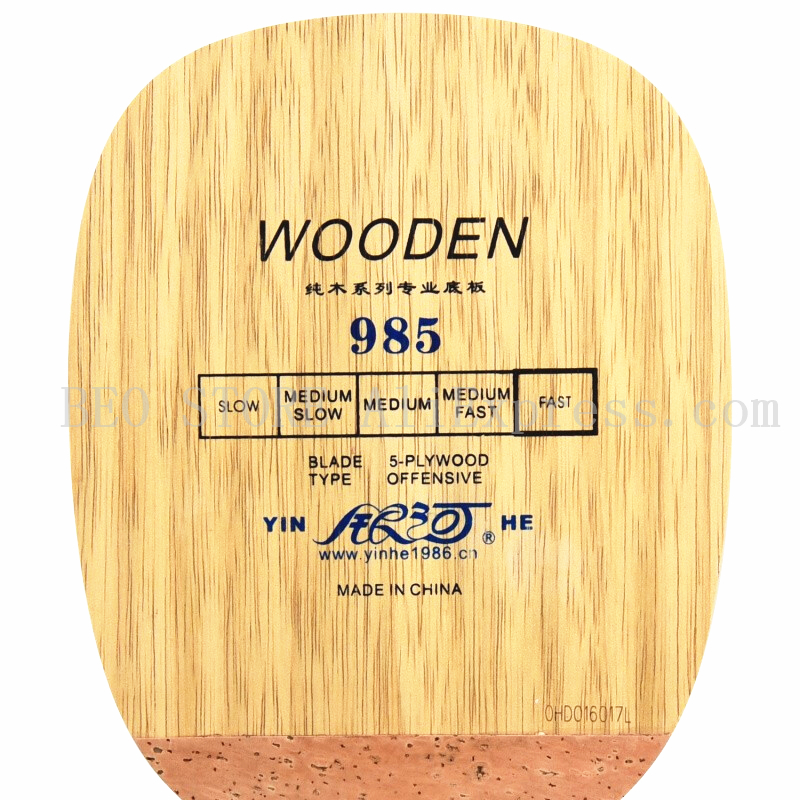 YINHE 985 Tafeltennis Hout - 5 Laags Hout Carbon Fiber - JS Handvat - Snelle Aanval Offensief