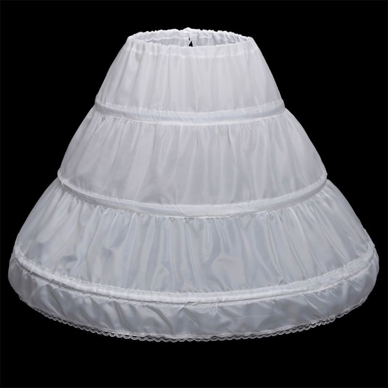 Kinderen Prinses Rok Petticoat Meisjes Trouwjurk Met Hoepel Rokken Accessoires Trekkoord Verstelbare Taille Voering
