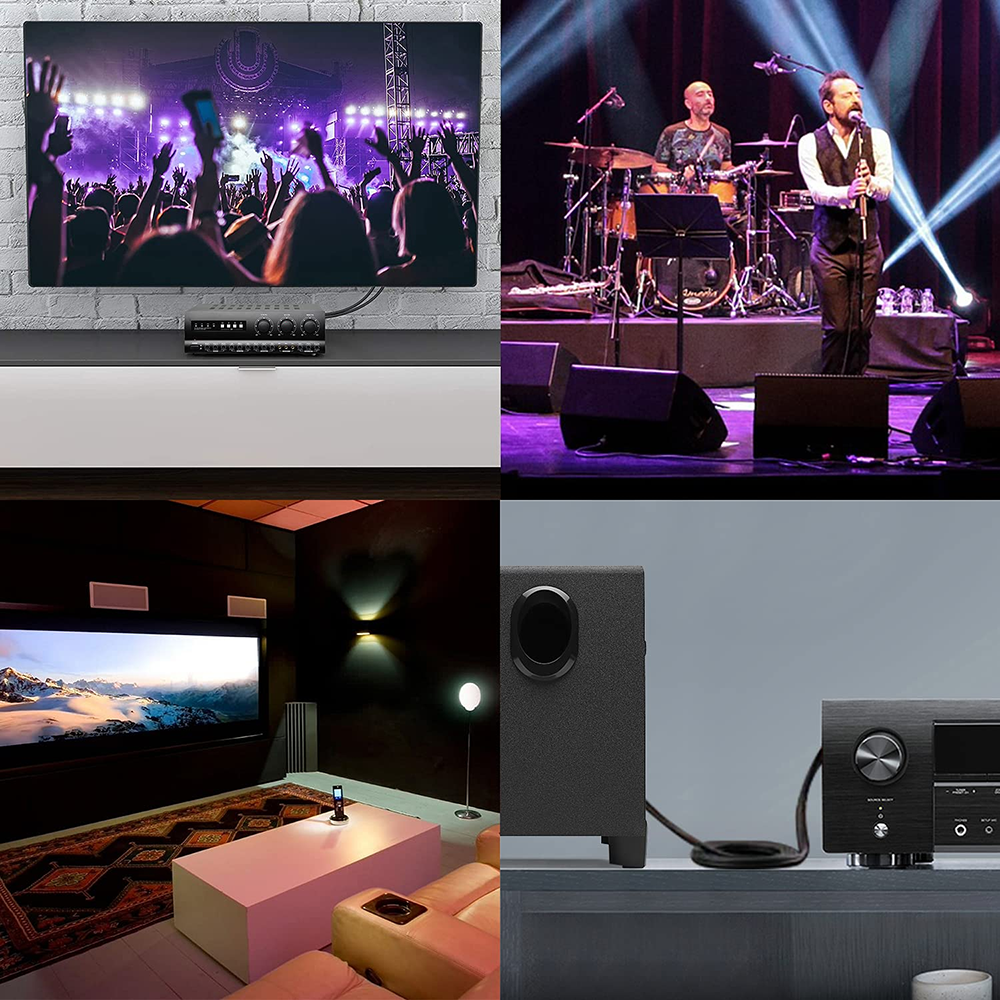 Rca Verlengkabel 2 Rca Mannelijk Naar 2 Rca Vrouwelijke Stereo Audiokabel Adapter Voor Stereo Ontvanger Luidsprekerversterker