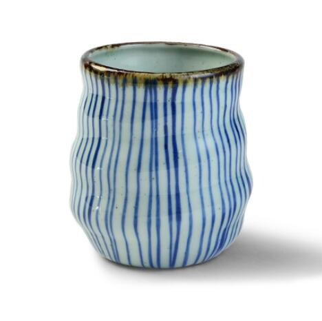 Taza de cerámica para sopa, cerámica gruesa pintada a mano, de celosía, tazas de café originales