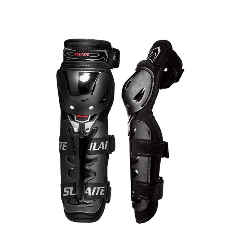 SULAITE 4Pcs Motorcycle Knee Elbow Pads Motocross Knee Protectors Shin Guards Protective Gears for Skiing Skating Racing Riding