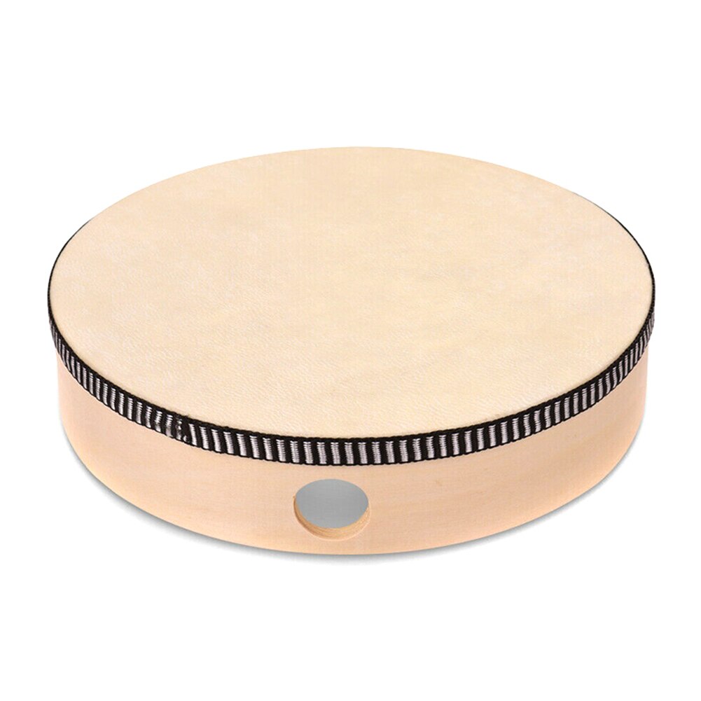Tambor de mano de madera para niños, juguete de percusión, marco de madera, juego de música, SEC88: 6inches