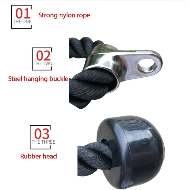 Hand Grijper Touw Training Touw Pull Down Touwen Voor Triceps Sterkte Enhancement Zwart Fitness Apparatuur Gym Training Hendel