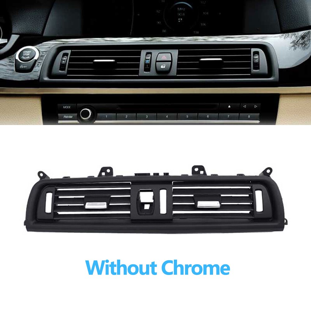Centrale airconditioning-ventilatierooster voor de voorste console voor bmw 5 -serie  f10 f11 520i 523i 525i 528i 535i 64229166885 64229209136: Zonder chroom