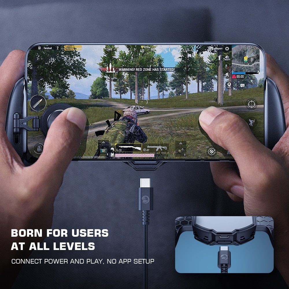 Gamesir  f8 pro snowgon mobil kjøling gamepad, mobiltelefonkjøler med kjølevifte, spillkontroller for android/iphone