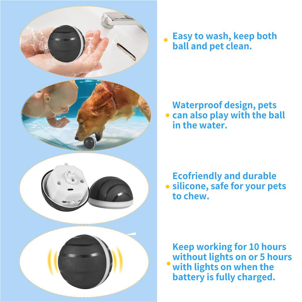 Newest 2nd Generation Pet Ball Waterproof Pet Wicked Ball Anti-bite Environment Friendly Pet Playing Ball Support