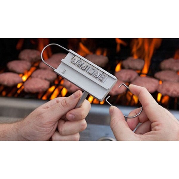 Grill Stempel Grill Buchstaben Grill Feuer markieren Dichtung Stanzen Schimmel BBQ Werkzeuge Kochen BBQ Zubehör