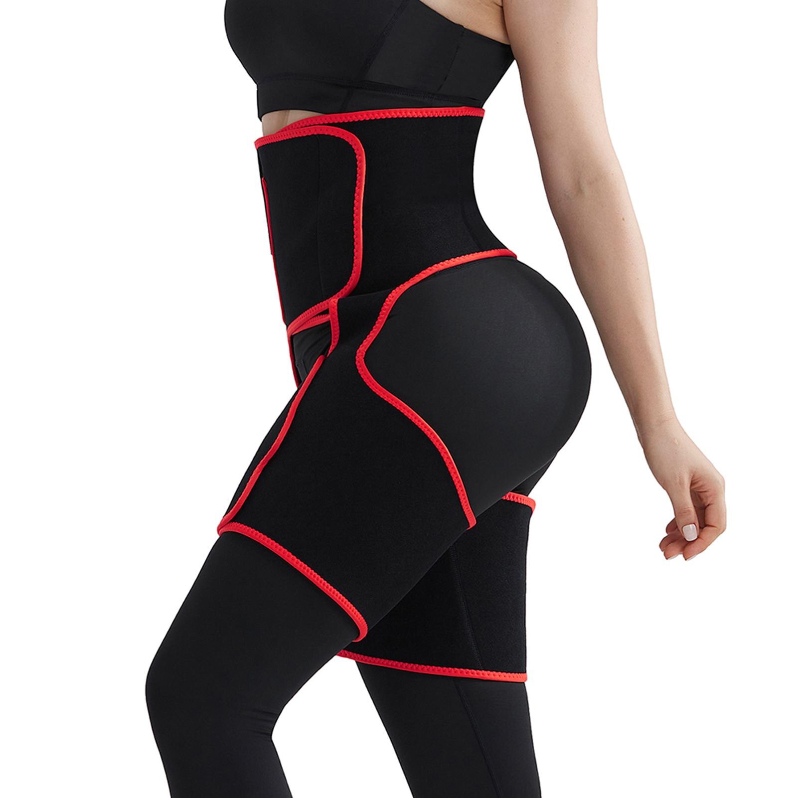 Mallas deportivas de cintura alta para mujer, Leggings con cinturón, levantamiento de cadera, accesorios de equipo de Fitness