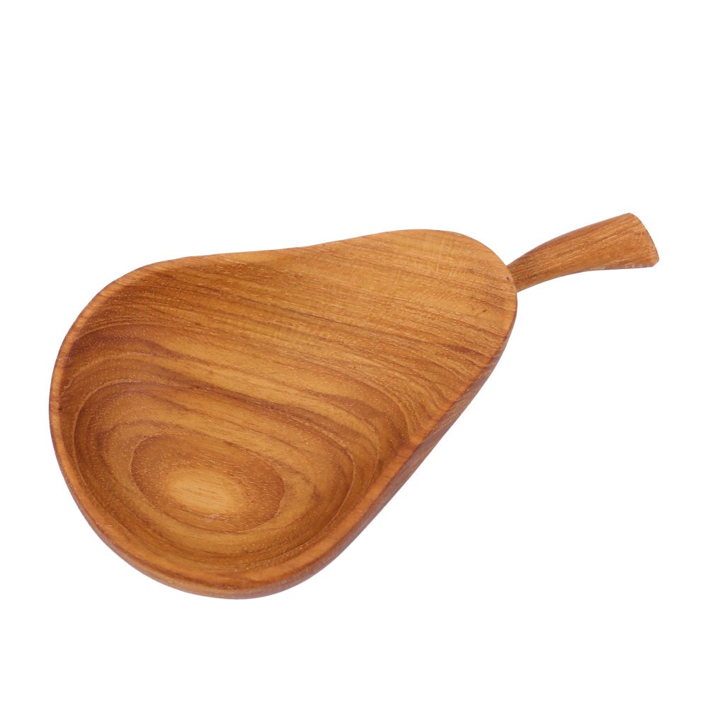 Wooden Sauce Dish Practical Sauce Dish Restaurant Pear-shaped Sauce Plate