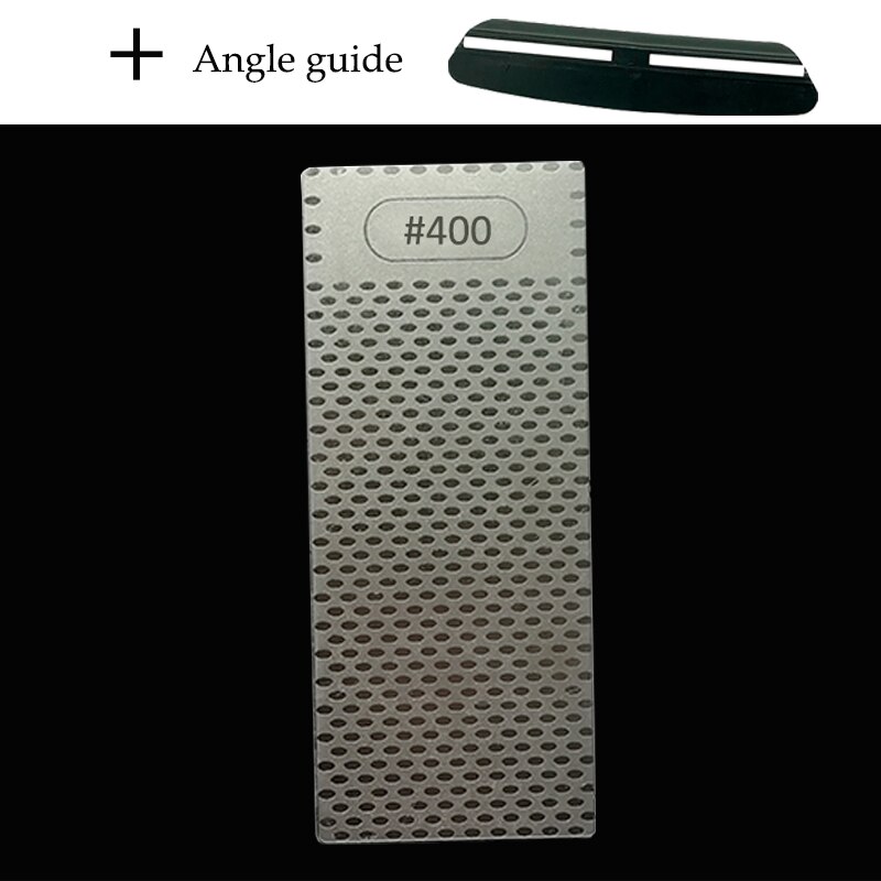 Diamond Knife Sharpening Stone Knife Sharpener Fixed angle sharpener 150x63x2.5mm Grit 400 600 1000 1200 Angle guide: 400 Angle guide