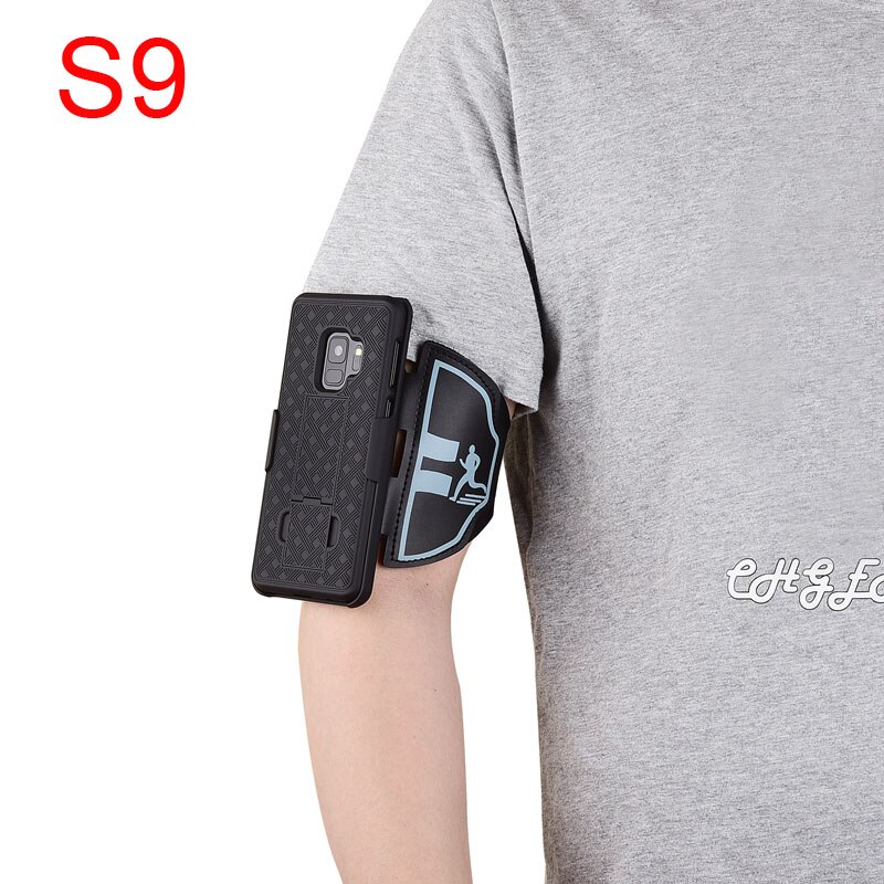 Sport Arm Band Wristband Case for Samsung Galaxy S9 S10+ S10 Plus S10E S10 5G Note 9 Note10 Cover Running Phone Holder Armband: Armband For S9