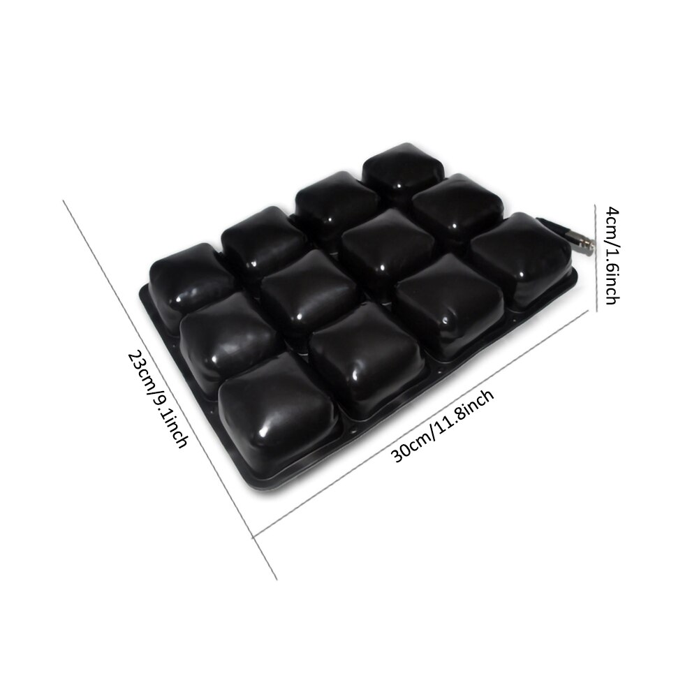 Motorcycle Seat Cushion Inflatable Breathable Non-Slip Seat Reduces Vibration Shock Absorption Seat Cushion Fit for Cruiser