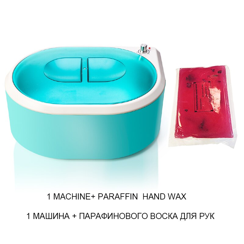 Máquina de Parafina para manos, calentador de Parafina para baño de pies, cera para depilación, dispositivo removedor de pelo, enchufe europeo: Green set 1