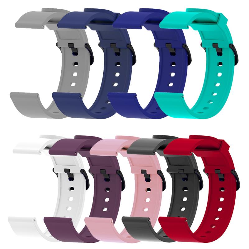 Siliconen Sport Horloge Band Voor Xiaomi Huami Amazfit Bip Horloge Active Smart Horloge Band 20Mm Horloge Vervanging Band