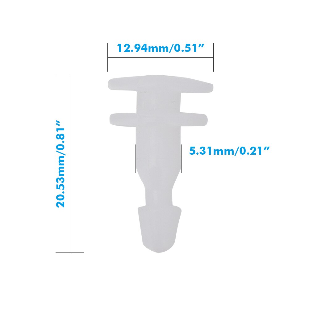 0155302903 For Nissan Patrol GU Y61 Navara D22 Wheel Arch Fender Clips Flare Liner Flare Clip Front Rear White 10/20/30PCS