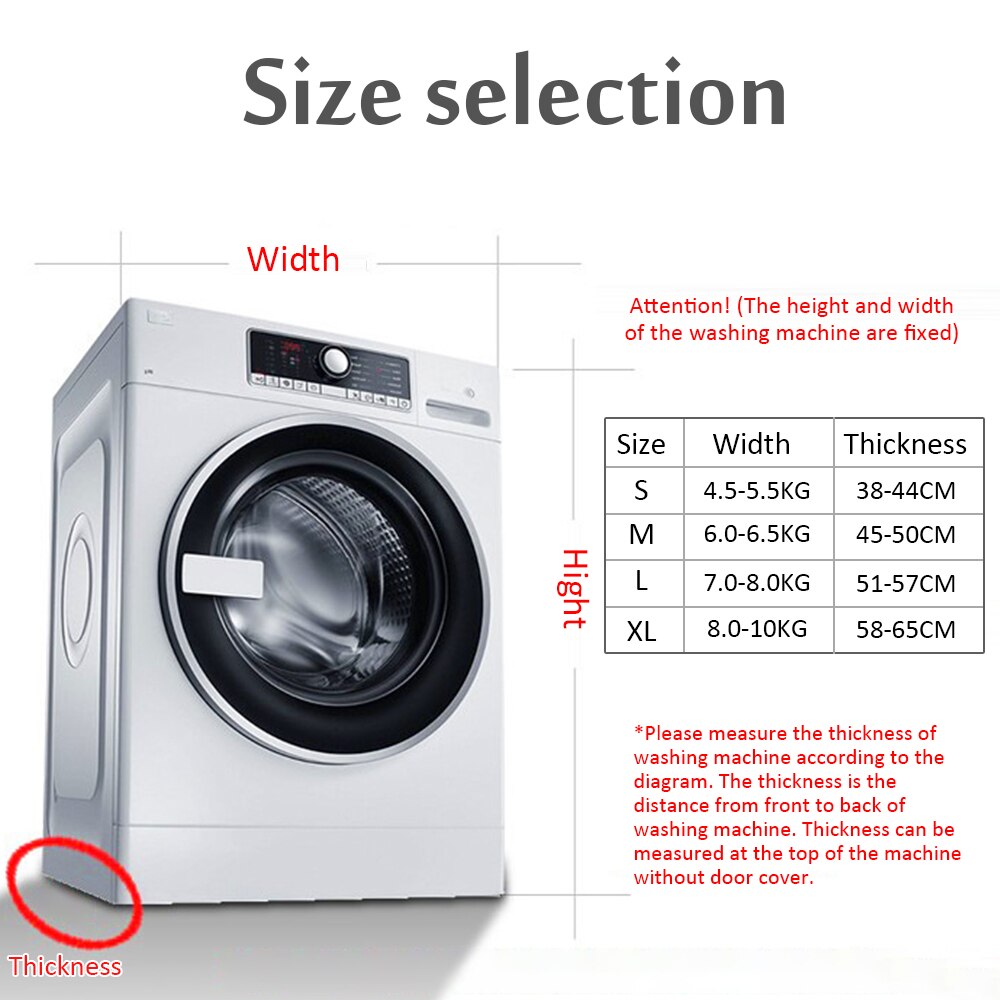 Volledig Automatische Roller Wasmachine Zonnebrandcrème Wasmachine Waterdichte Cover Droger Polyester Silver Stofdicht Wasmachine Cover