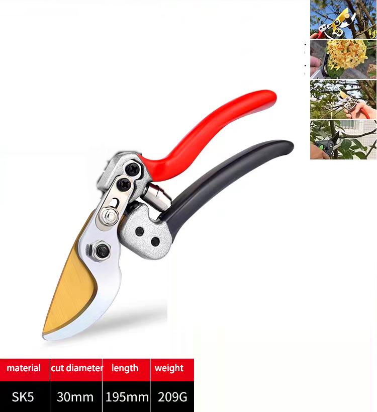 Garden Scissors Secateurs Pruning Shears with Ergonomic Handles Gardening Scissors Bonsai Cutters Tree Hand Tools Pruner: Gold