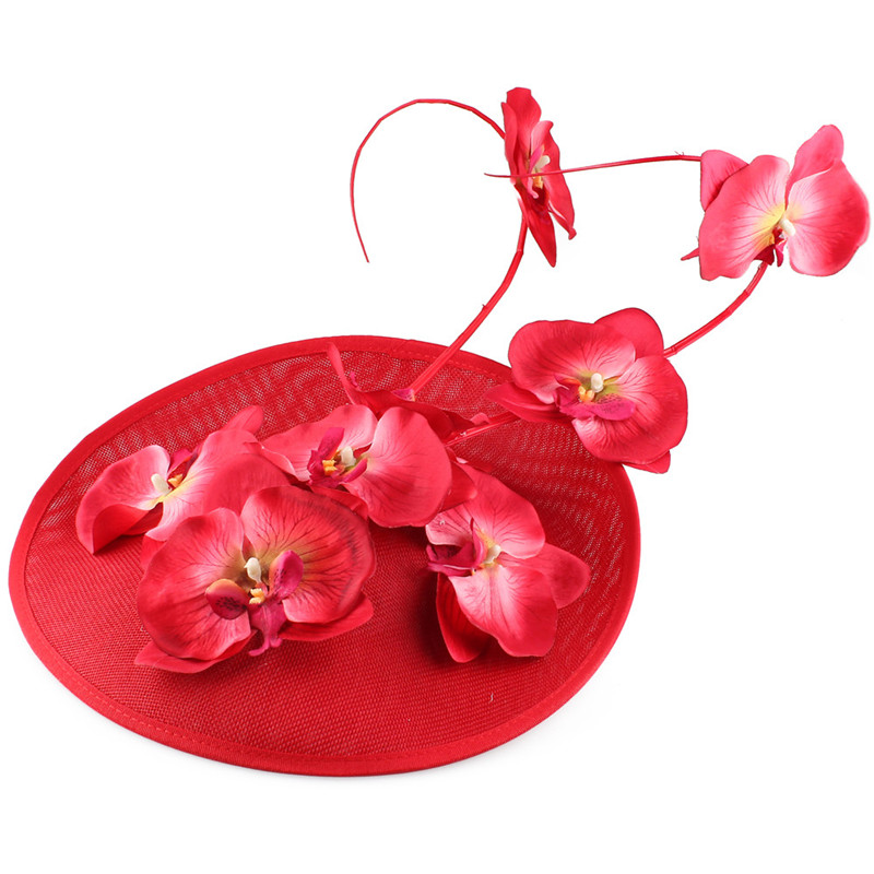 Mulheres Floral Decor Chapelaria Boné, Chá Fascinador Chapéu, Flor Extravagante Headwear, Bonito Headwear, Festa Derby, Elegante senhoras