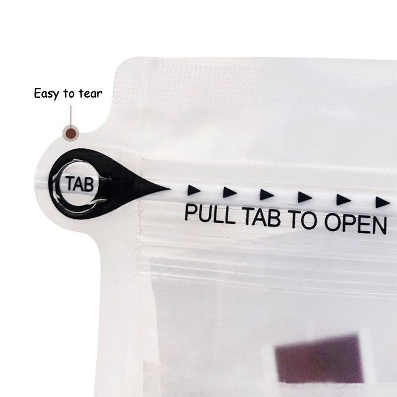 20pcs/lot Packaging Pouch Heat Sealing Empty Tea Bag Food Tea Storage Package Bags Side Zipper Self-supporting Aluminum Foil