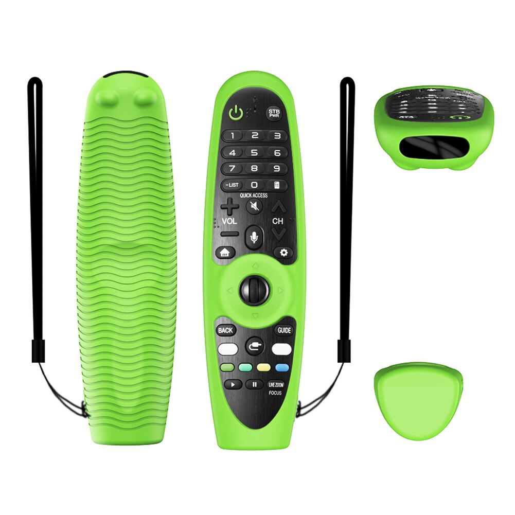 Silicone TV Remote Control Protector Cover for LG AN-MR600 AN-MR650 AN-MR18BA AN-MR19BA AN-MR20GA Protective Case with Lanyard