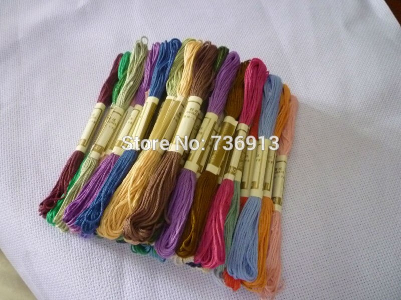 100% Cotton Cross Stitch Floss Thread Yarn---All Different Colors