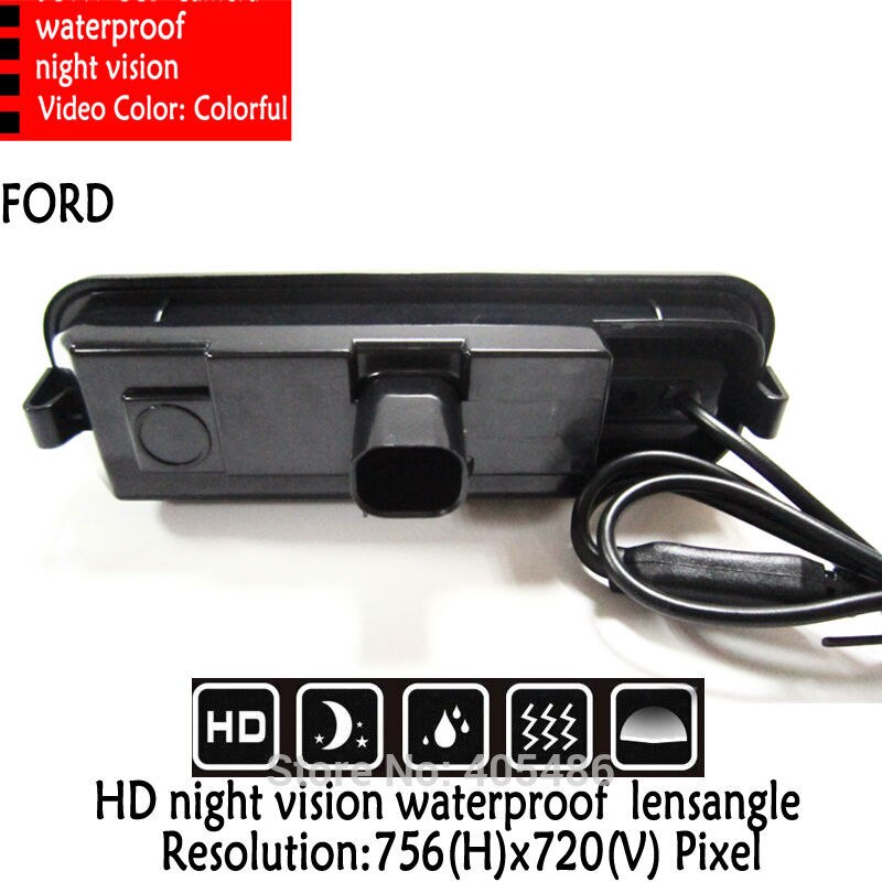 Wifi draadloze auto sony kofferbak handvat wifi camera auto achter view camera Voor Ford Focus Mondeo Kuga camera kleur waterdicht led
