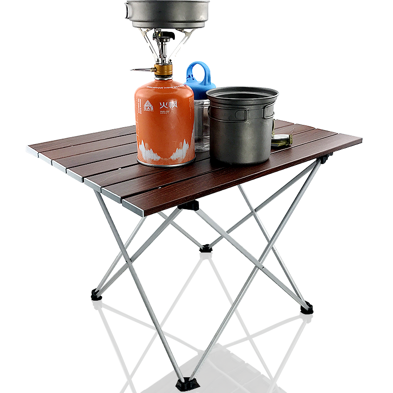 Lightweight Aluminum Folding Table, Portable Camp Table, Outdoor Picnic Camping Backpacking Beach Patio