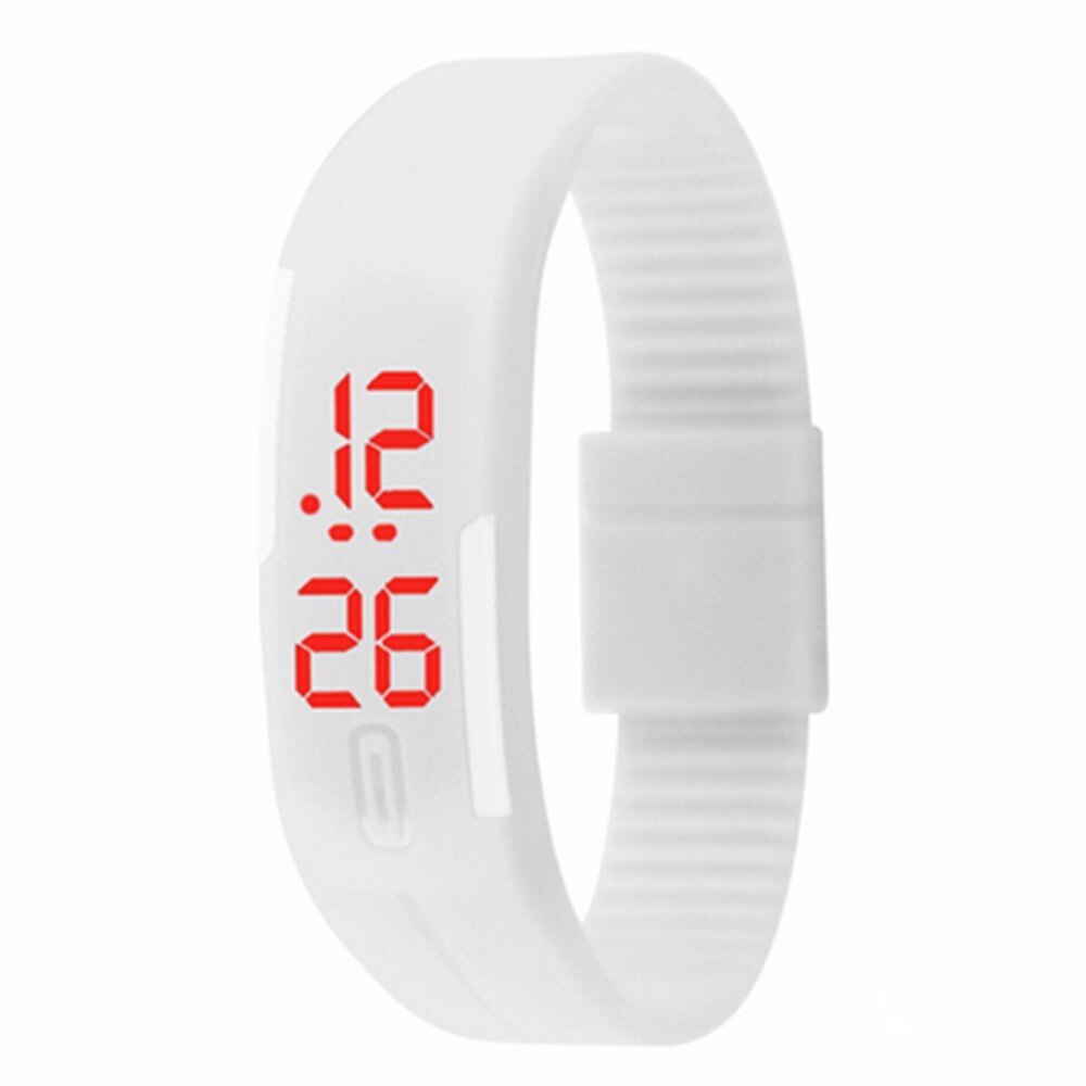 Kids Watches Children's Digital Watch Stylish LED Sport Wristwatch for Students Girls Boys: White