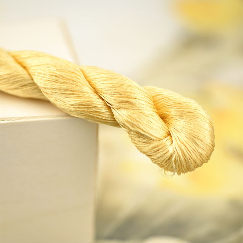 silk embroidery thread / 100% silk thread /hand embroidery embroider cross stitch/yellow series/7 pure colors: 2