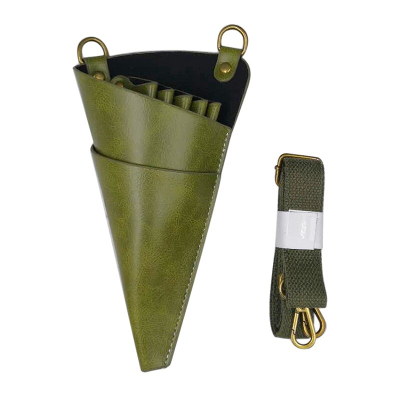 Newest Faux Leather Scissor Bags Hairdressing Crossbody Bag Barber Scissor Storage Bag Hair Scissors Comb Bags: Green