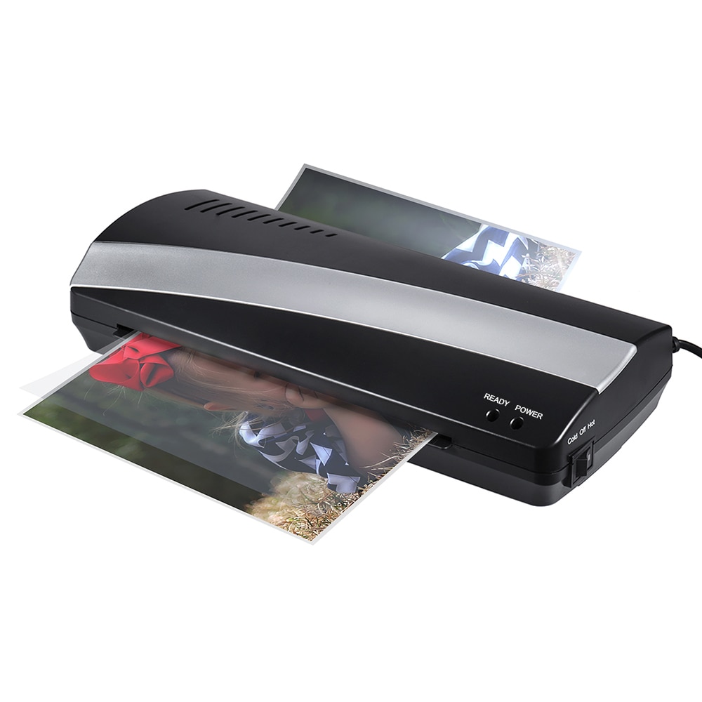 A4 9" Width Photo Paper and Cold Thermal Laminator Machine Two Roller 3-5min Quick Warm-up Fast Laminating Speed Jam-release