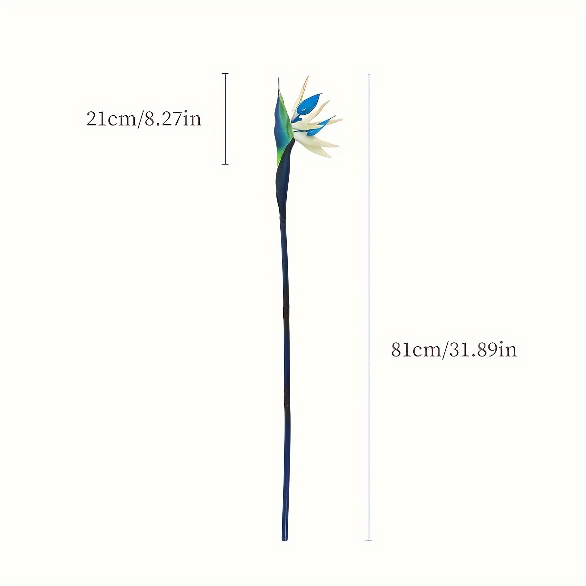 3 Stck, langstielige knstliche Blumen, Paradies-...  Grandado