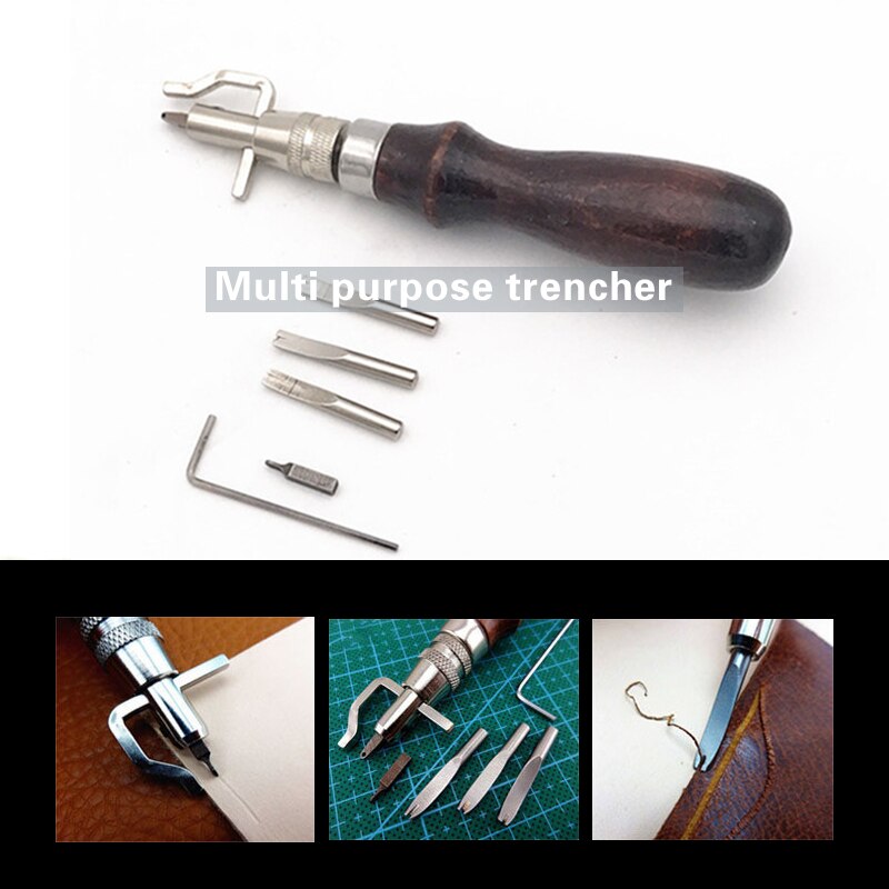 Lederen Craft Punch Hoek Punch Gereedschap Half Cirkel Half Ronde Cutter Set DIY Hole Punch Cutter voor Riem Portemonnee Riem Naaien (20mm