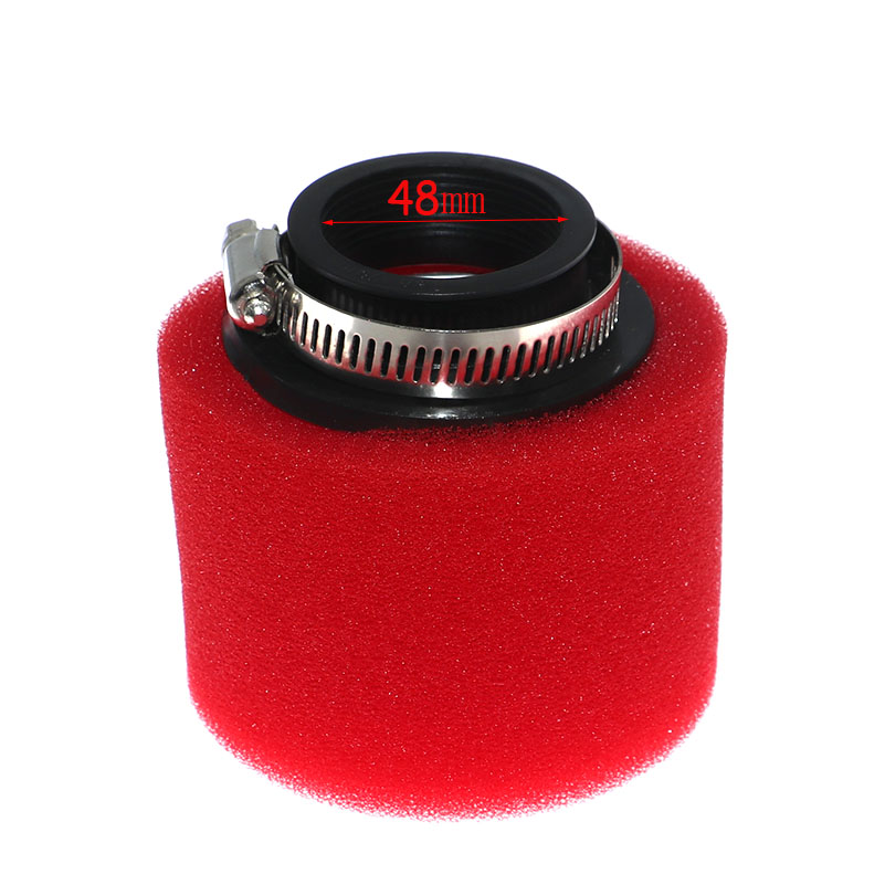 Neck Foam Air Filter 35mm 38mm 42mm 45mm 48mm Sponge Cleaner Moped Scooter Dirt Pit Bike Motorcycle Kayo BSE: GRAY