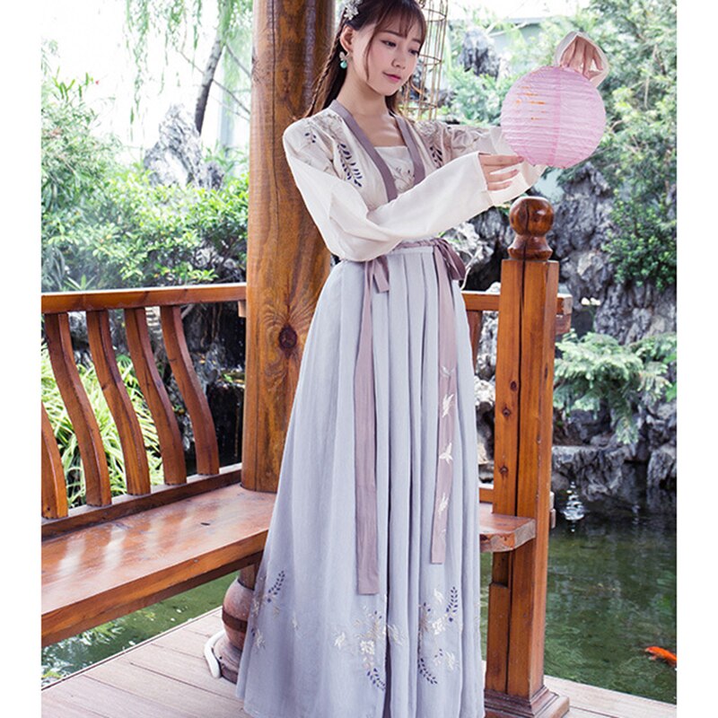 Hanfu frauen chinesischen tanz kostümich qing-dynastie kostüm chinesischen hanfu traditionellen chinesischen kleid