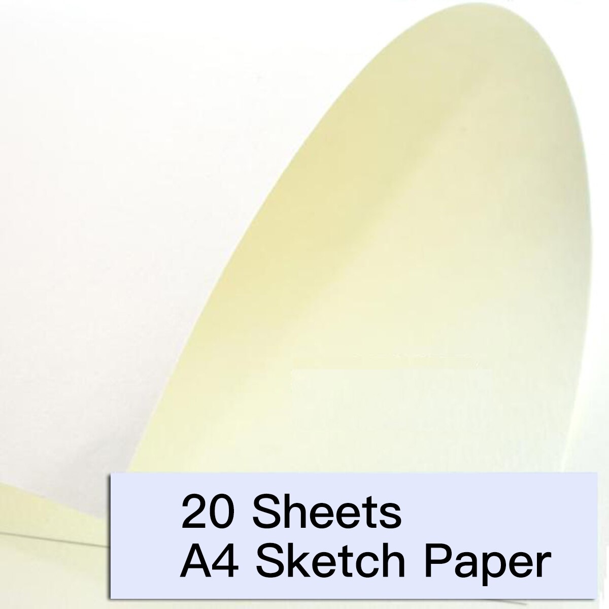20 Sheets A4 Sketch Paper Drawing Pad Blank Paper Art Supplies for Students Adults Artists