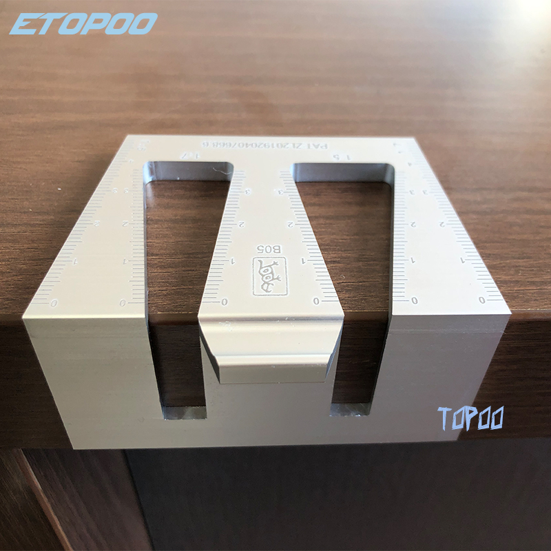 Woodworking Dovetail Marker Aluminum Alloy Dovetail Marking Template 1:5 &amp; 1:7 Wood Joint Gauge With Scale Dovetail Guide Tools