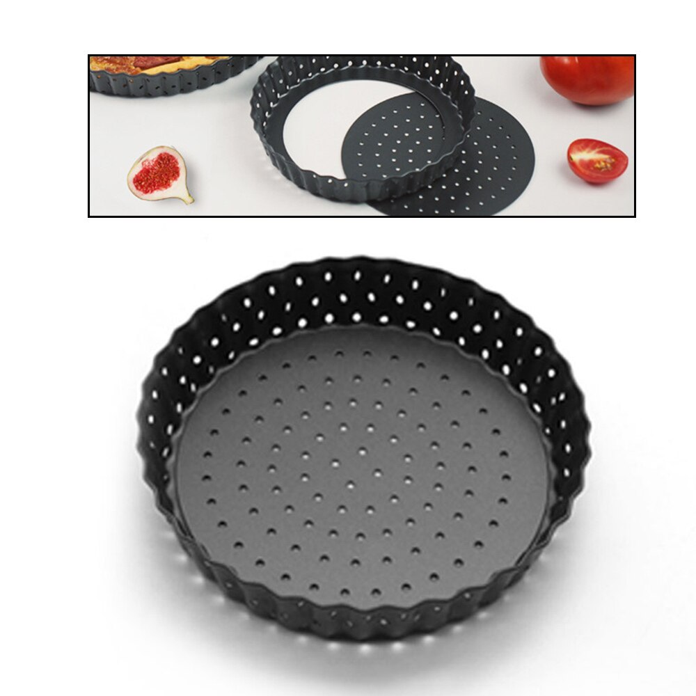 5/8/9 Inch Pizza Pans for Oven Removable Bottom Non-Stick Pizza Baking Tray with Holes Bakeware Baking Tool Kitchen Accessories