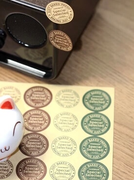 4 color kraft paper label 16 handmade soap packing box packing bag stickers handmade soap DIY packaging