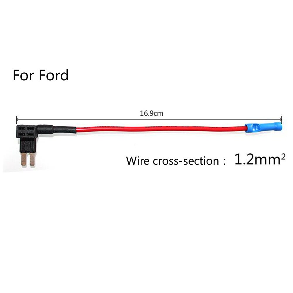 Adaptador de fusibles MICRO 2 para coche, soporte de fusible de hoja para Ford, accesorio eléctrico con circuito adicional, 10A opcional, 1 ud.