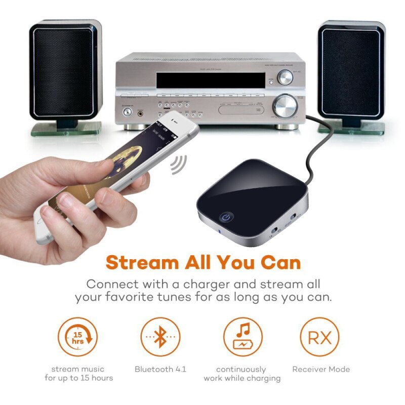 Bluetooth Transmitter Receiver Wireless Audio Bluetooth Adapter Optical 3.5mm Stereo Output Support SBC RX ACC r29