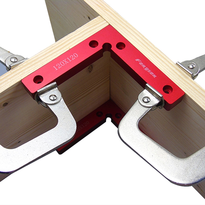 120X120Mm Aluminium Pleinen Haakse Heerser 90 Graden Positionering L Blok Vierkante 4.7 &quot;X 4.7&quot; Houtbewerking Timmerman Gereedschap
