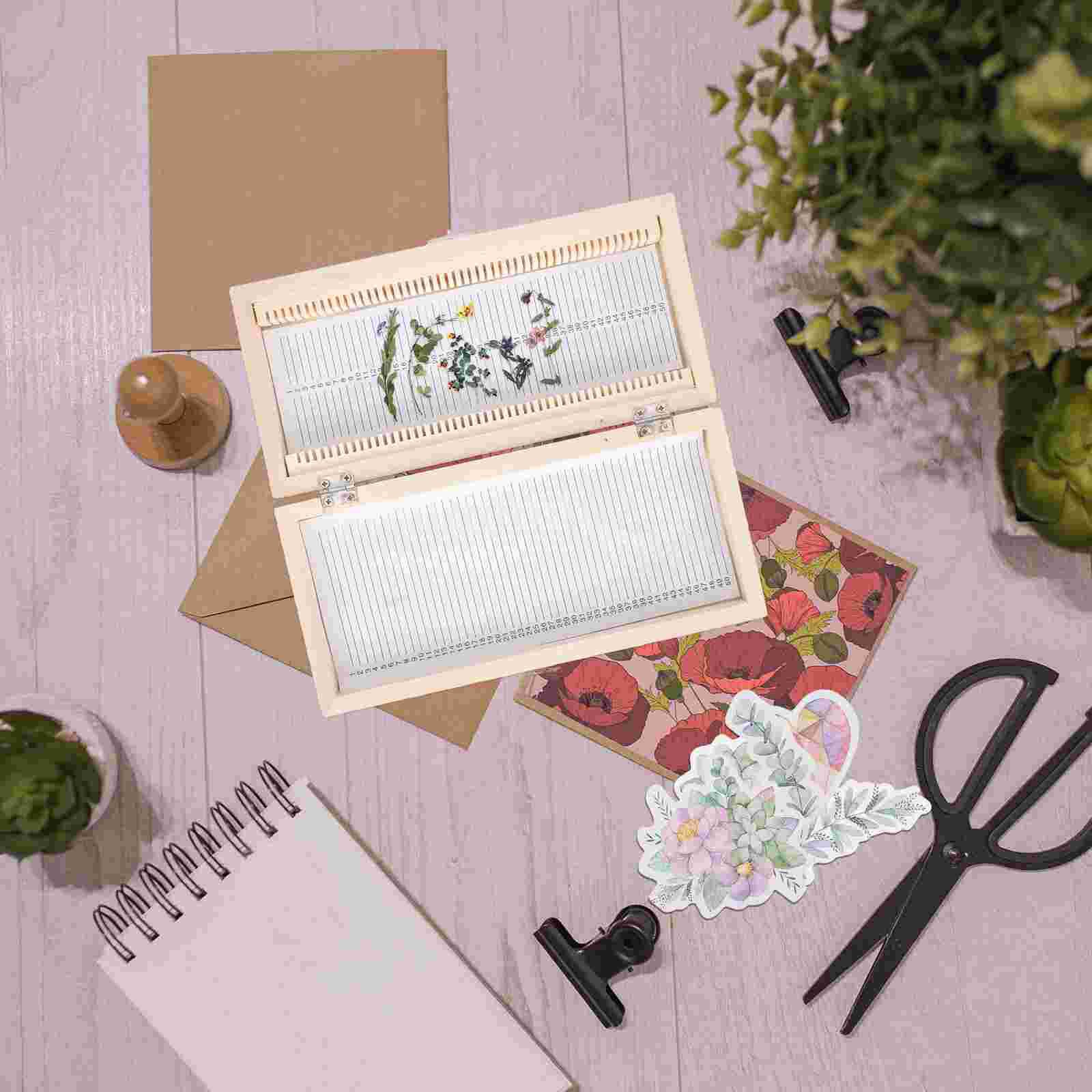 Wooden Specimen Slide Storage Box 50-Slot Plant Insect Specimen Slide Case