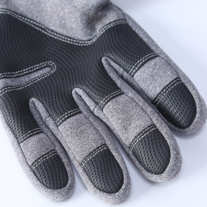 Winter Motorhandschoenen Fietsen Rijden Handschoen Skiiing Handschoenen Touch Screen Rits Windstopper Thermische Fleece Full Vinger Handschoenen