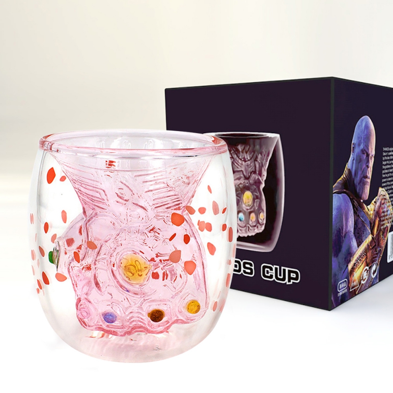 Karakter Vuist Interne Modellering Glas Cherry Blossom Stijl Buitenste Laag Tiener Stijl Cup Keuken Bar Drinken Gebruiksvoorwerpen