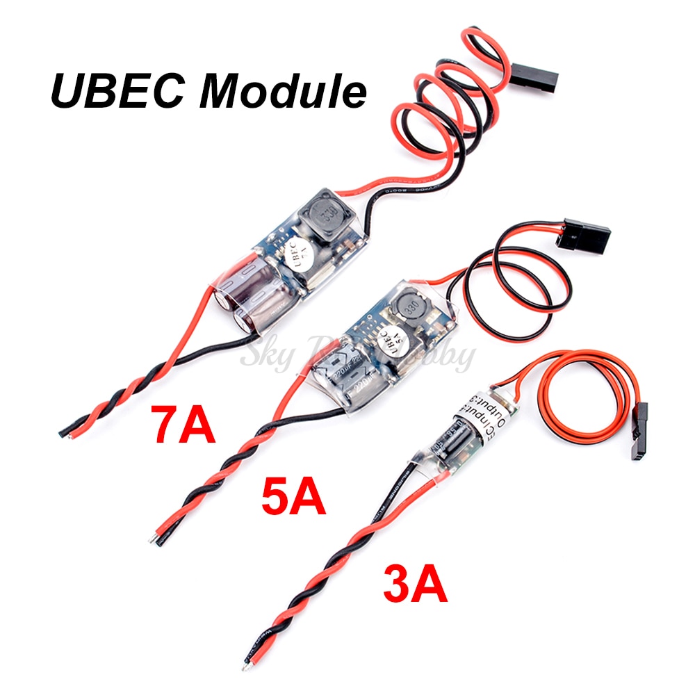UBEC BEC 5V 3A 5A 7A 5 V/3A 5 V/5A 5 V/7A Laagste RF Noise BEC Volledige Afscherming Antijamming Switching Regulator FPV RC Onderdelen