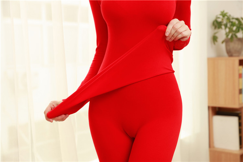 Kvinder blonder termisk undertøj vinter lange johns til kvindelige tynde termiske sæt sømløs kropsdragt varmt tøj damer toppe + bukser